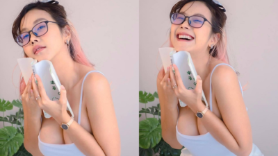 คลิปหลุด นักศึกษา น้องนุ๊ก สาวแว่น ยัดโด้ เยิ้มสุดๆ